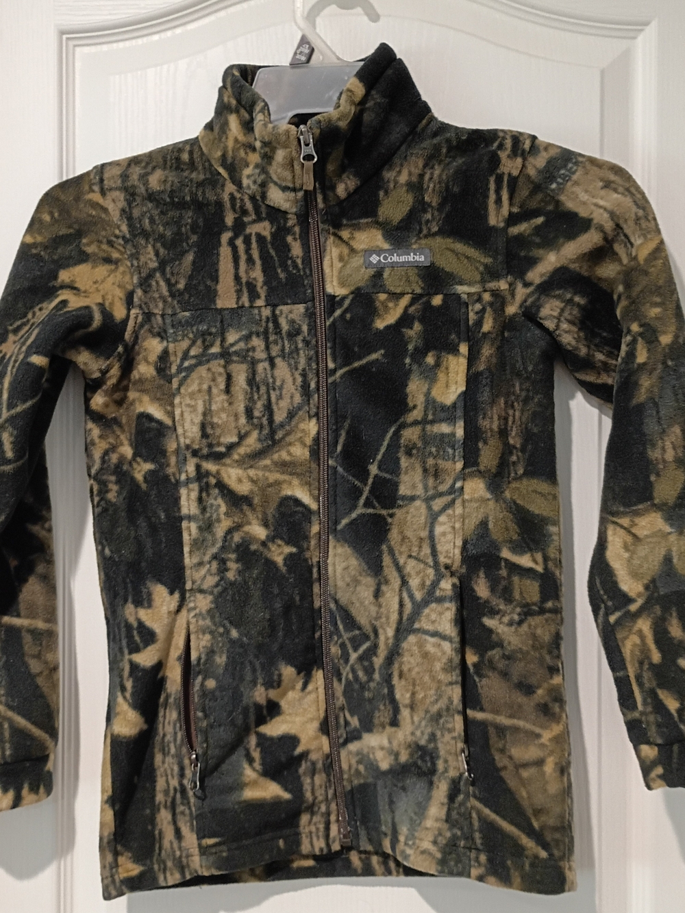 Columbia Camo Fleece Jacket in Brown and Black